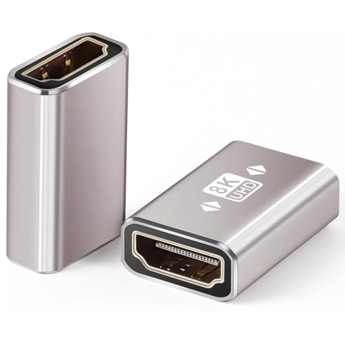 Verilux® 2Pcs HDMI Coupler 8K, HDMI Female to Female Connector, HDMI 2.1 Extension Adapter, Support 8K@60Hz, Compatiable with HDTV Roku TV, Monitors, Laptop, Projector Verilux® 2Pcs HDMI Coupler 8K, HDMI Female to Female Connector, HDMI 2.1 Extension Adapter, Support 8K@60Hz, Compatiable with HDTV Roku TV, Monitors, Laptop, Projector